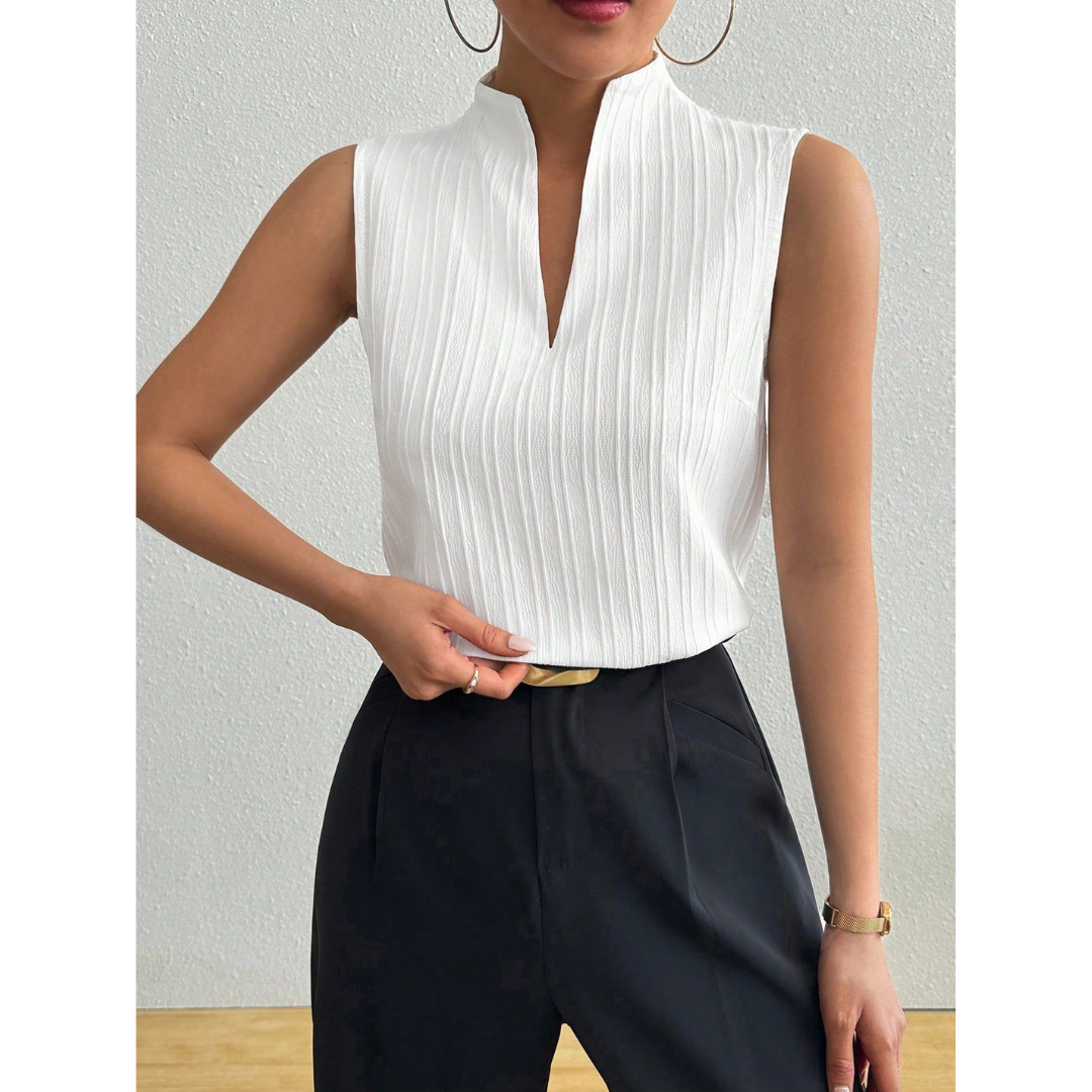 BLESSICA™ | Women Classic Sleeveless Striped Top